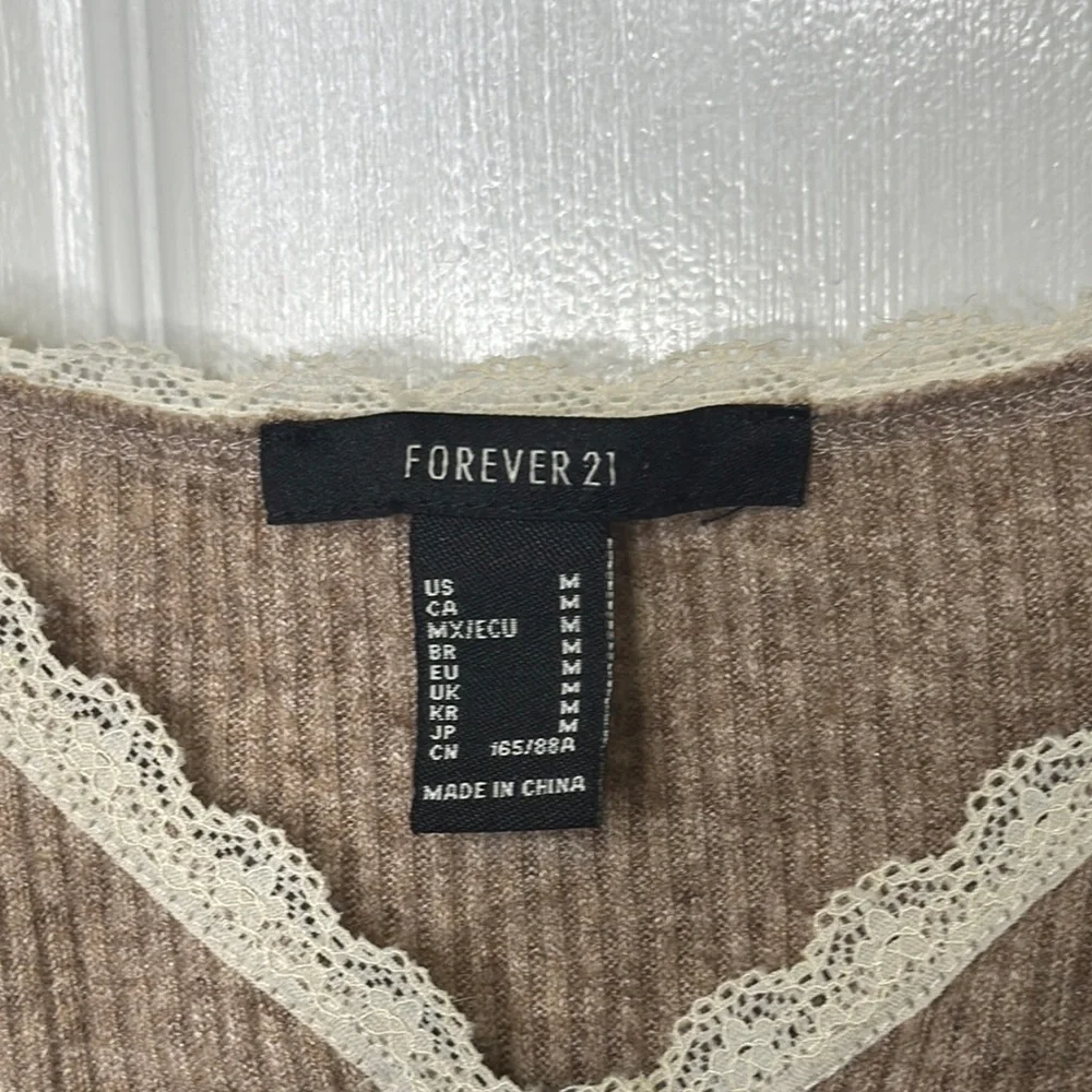 Forever 21 Brown Bodycon Scoop Neck Dress - Picture 2 of 6